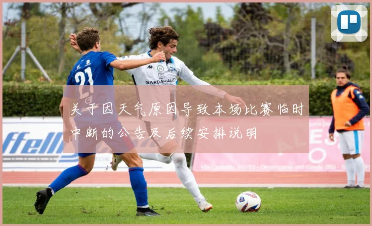 关于因天气原因导致本场比赛临时中断的公告及后续安排说明